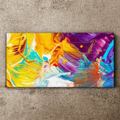 Dynamic explosion of colors Canvas wall art