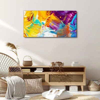 Dynamic explosion of colors Canvas wall art