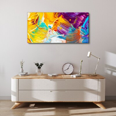 Dynamic explosion of colors Canvas wall art