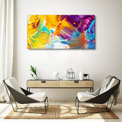 Dynamic explosion of colors Canvas wall art