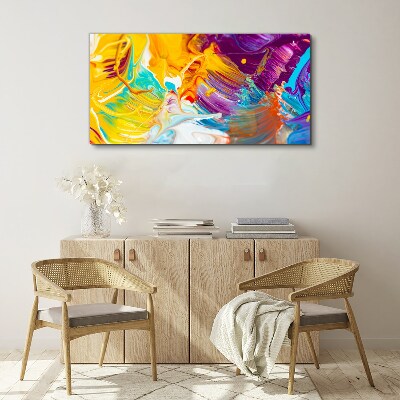 Dynamic explosion of colors Canvas wall art