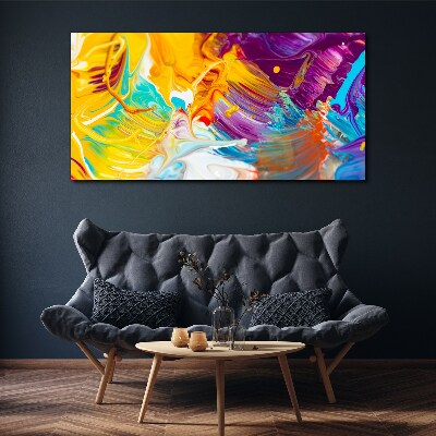 Dynamic explosion of colors Canvas wall art
