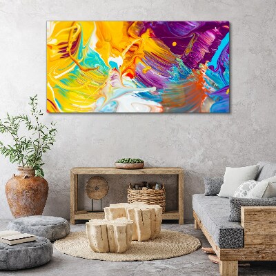 Dynamic explosion of colors Canvas wall art