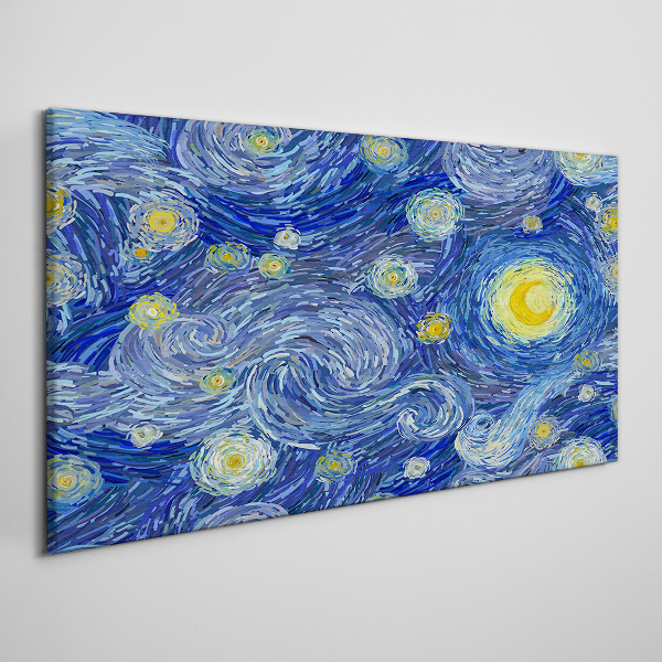 Starry night Print on canvas