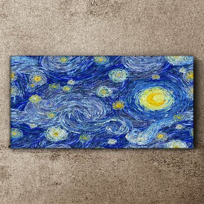 Starry night Print on canvas