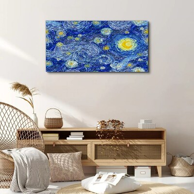 Starry night Print on canvas
