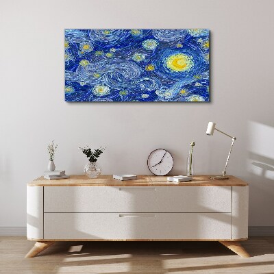 Starry night Print on canvas