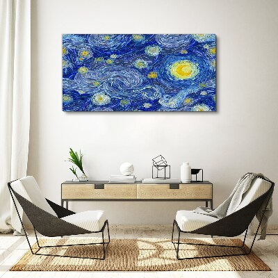 Starry night Print on canvas