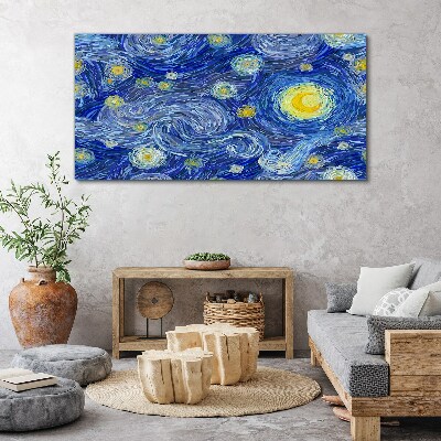 Starry night Print on canvas
