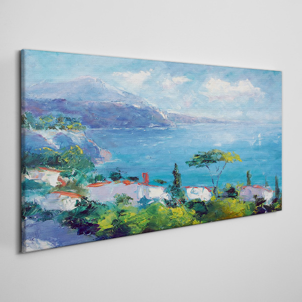 Seascape in blue Print on canvas