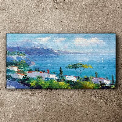 Seascape in blue Print on canvas