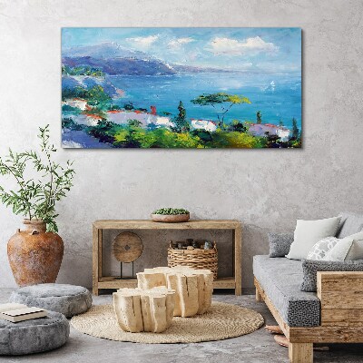 Seascape in blue Print on canvas
