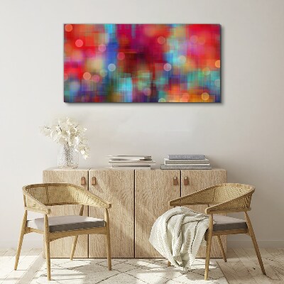 Colorful commotion Print on canvas