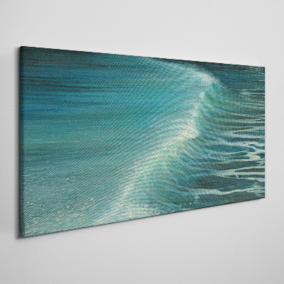 Calm ocean waves Canvas wall art