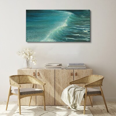 Calm ocean waves Canvas wall art