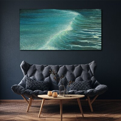 Calm ocean waves Canvas wall art