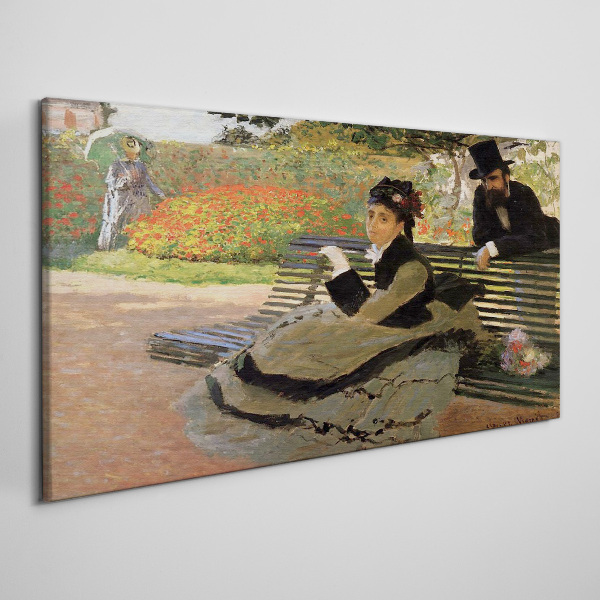 A walk in the garden Canvas wall art