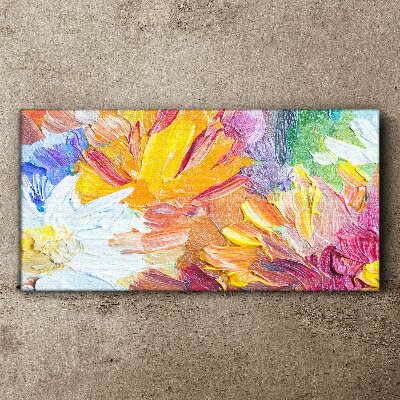 Colorful bouquet of flowers Canvas wall art