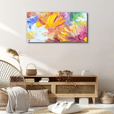 Colorful bouquet of flowers Canvas wall art