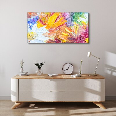 Colorful bouquet of flowers Canvas wall art