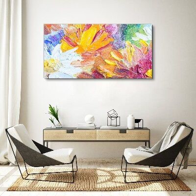 Colorful bouquet of flowers Canvas wall art