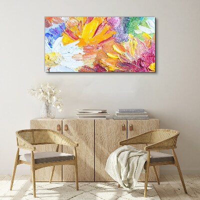 Colorful bouquet of flowers Canvas wall art