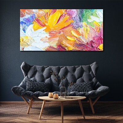 Colorful bouquet of flowers Canvas wall art