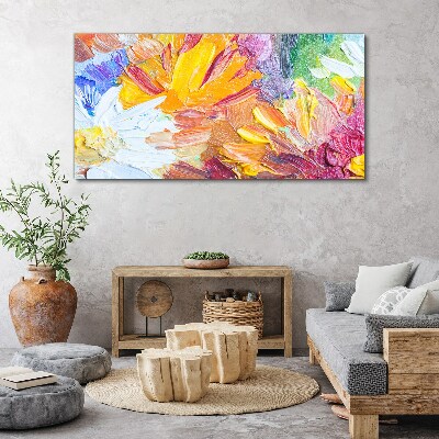 Colorful bouquet of flowers Canvas wall art