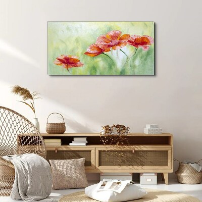 Flowers in pastel shades Print on canvas
