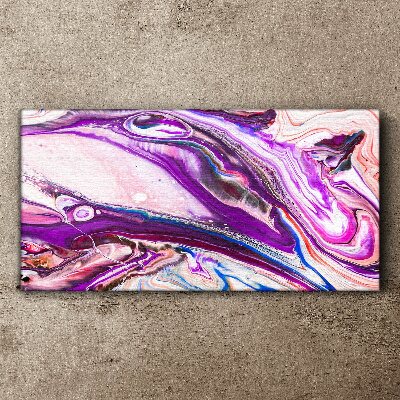 Purple waves of abstraction Print on canvas