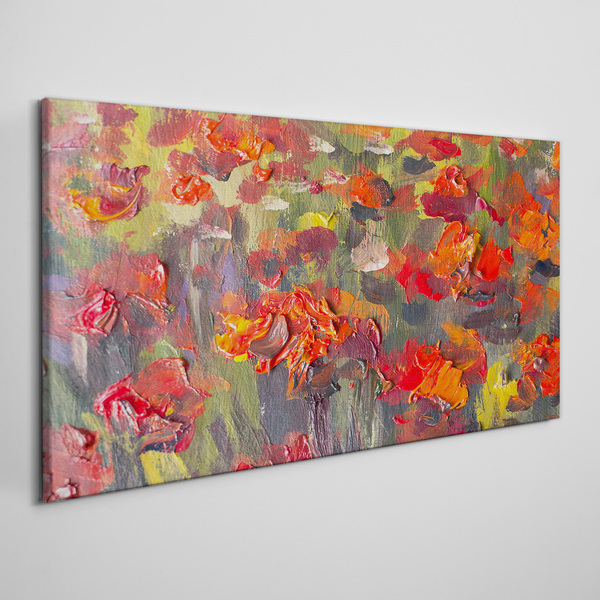 Floral explosion of colors Canvas wall art