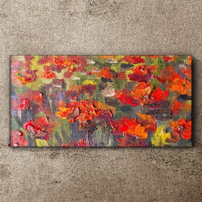Floral explosion of colors Canvas wall art