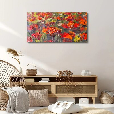 Floral explosion of colors Canvas wall art
