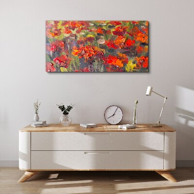Floral explosion of colors Canvas wall art