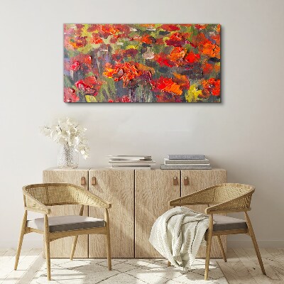 Floral explosion of colors Canvas wall art
