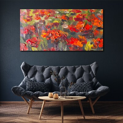 Floral explosion of colors Canvas wall art