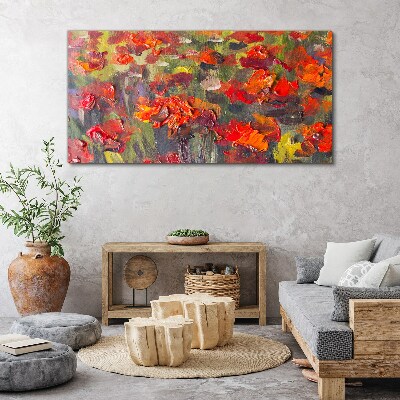 Floral explosion of colors Canvas wall art