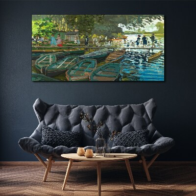 La Grenouillere Monet Canvas wall art