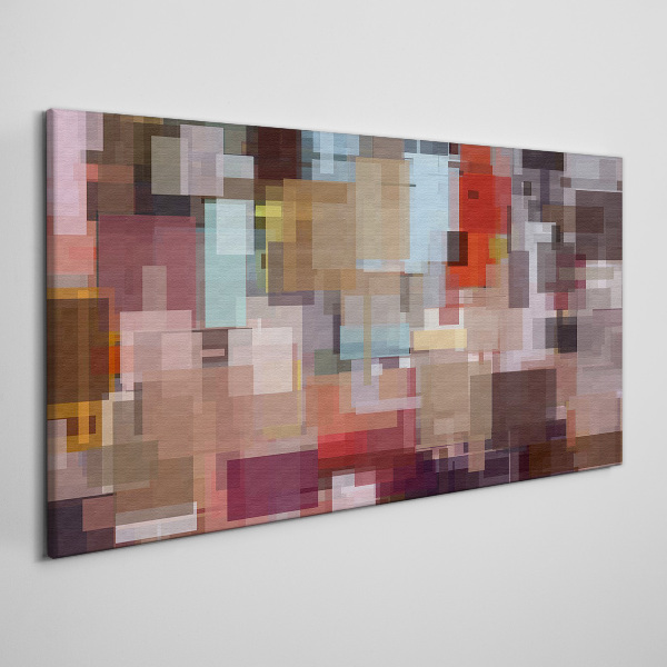 Abstract Mosaic of Colors Canvas wall art