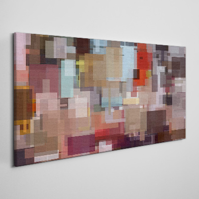Abstract Mosaic of Colors Canvas wall art