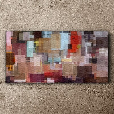 Abstract Mosaic of Colors Canvas wall art