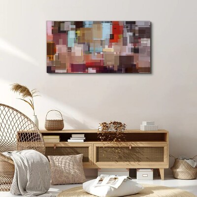 Abstract Mosaic of Colors Canvas wall art