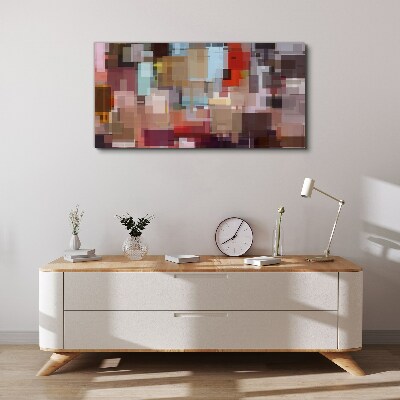 Abstract Mosaic of Colors Canvas wall art