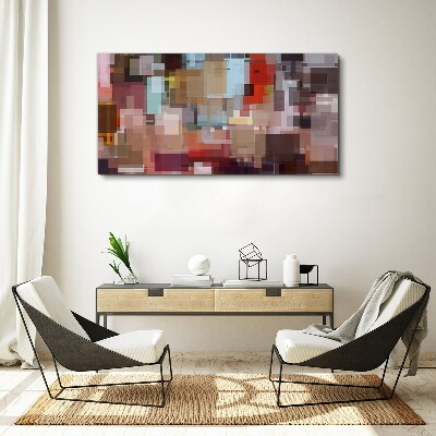 Abstract Mosaic of Colors Canvas wall art