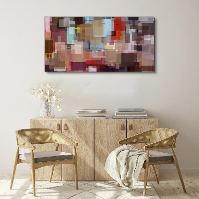 Abstract Mosaic of Colors Canvas wall art