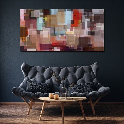 Abstract Mosaic of Colors Canvas wall art