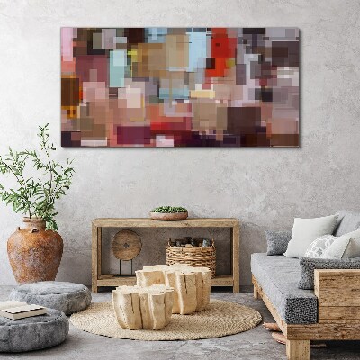 Abstract Mosaic of Colors Canvas wall art