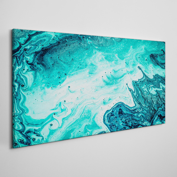 Blue waves in the sea depths Print on canvas