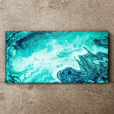 Blue waves in the sea depths Print on canvas