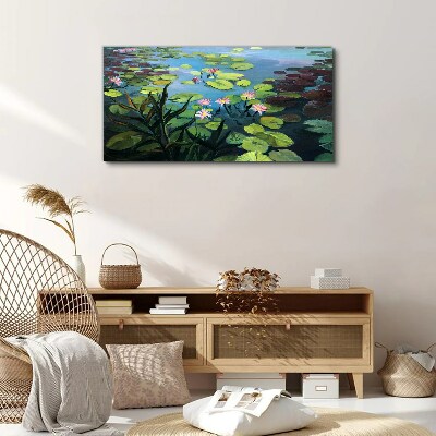 Water lilies Canvas wall art